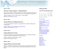 Tablet Screenshot of oxygenbleach.com